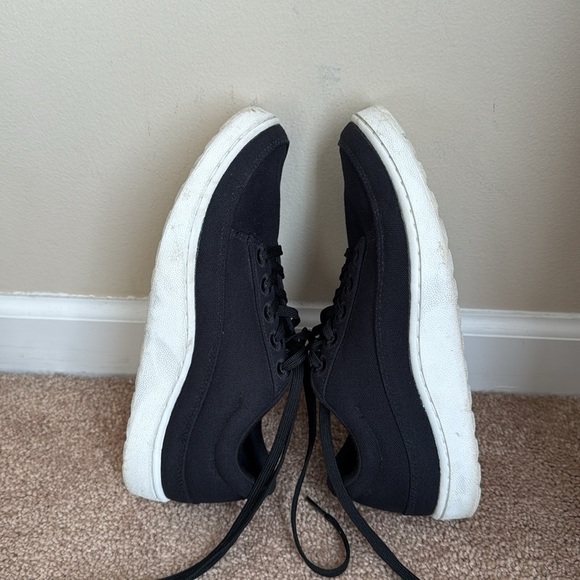 Allbirds Canvas Pacers Natural Black Blizzard Sneakers - Picture 7 of 11